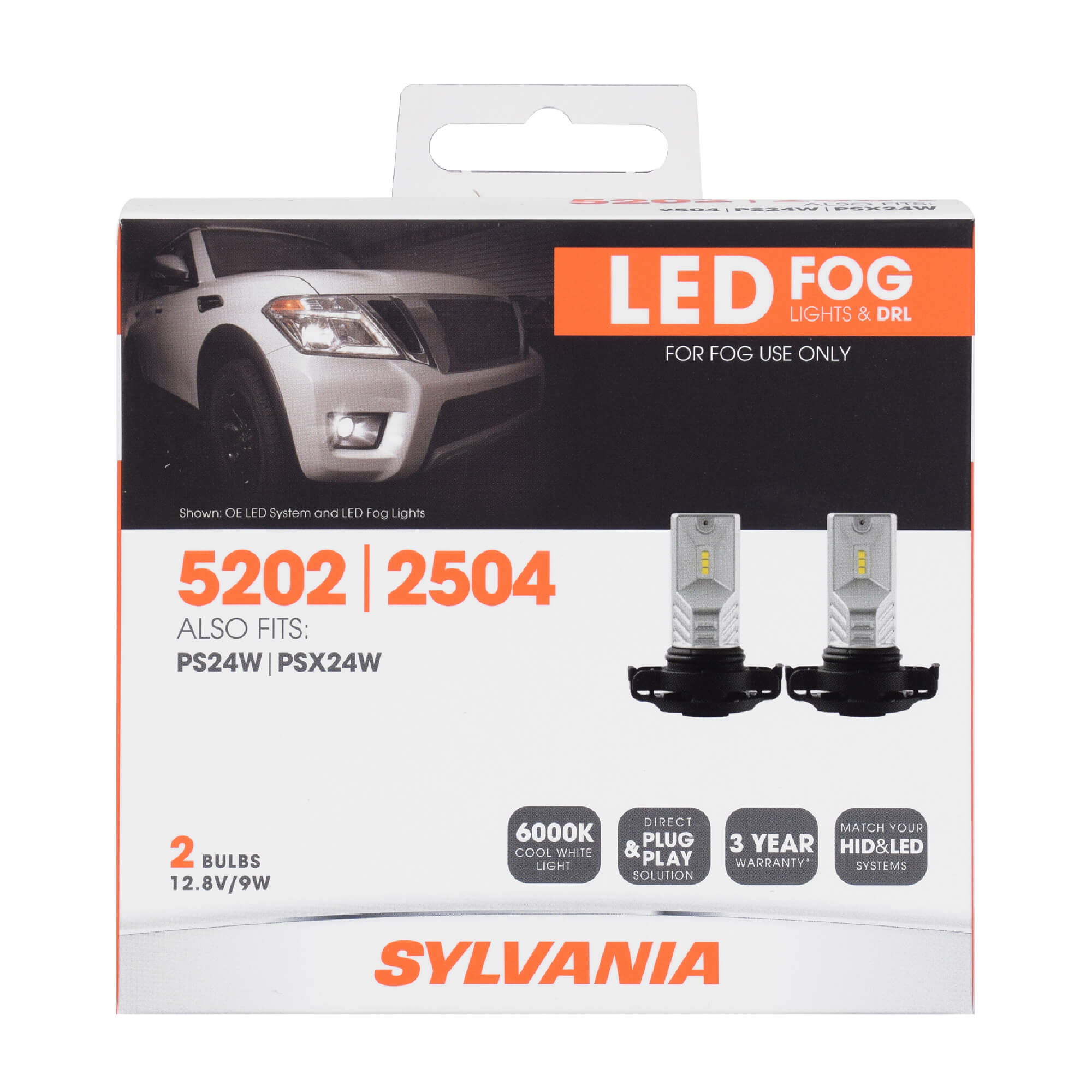 SYLVANIA 5202 ZEVO LED Fog 2 Pack